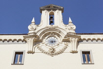 Italy, Campania, Naples, Belltower on building in courtyard of Palazzo Del Conservatorio Dello Spirito Santo.