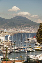 Italy, Campania, Naples, Mount Vesuvius.