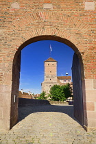 Germany, Bavaria, Nuremberg, Kaiserburg or Imperial Castle, Entrance Gate.