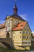 Germany, Bavaria, Bamberg, Altes Rathaus or Old Town Hall.
