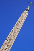 Italy, Rome, Piazza del Popolo, Egyptian obelisk of Ramesses II.