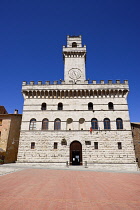Italy, Tuscany, Montepulciano, Palazzo Comunale, Town Hall.