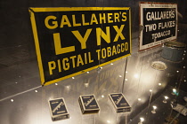 Ireland, North, Belfast, Titanic quarter visitor attraction, tobacco display.