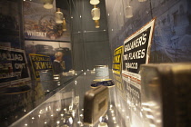Ireland, North, Belfast, Titanic quarter visitor attraction, tobacco display.