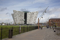 Ireland, North, Belfast, Titanic quarter visitor attraction.