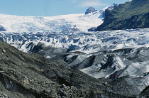 Iceland, Snaefellsjokull, Glacier off the Vatnajokull ice cap.