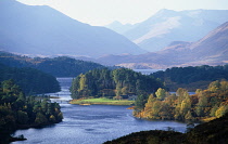 Scotland, Highlands, Glen Affric, View over Loch Affric from the western end of Glen Affric towards Kintail Forest.
