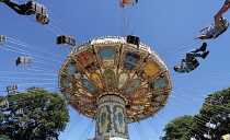Entertainment, Fairground, Rides, Swinging chair carousel.