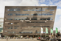 Denmark, Copenhagen, The Black Diamond Library, Slotsholmen.