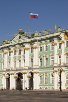 Russia, St Petersburg, The Winter Palace, Hermitage Museum, from Palace Square.