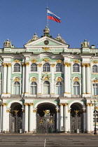 Russia, St Petersburg, The Winter Palace, Hermitage Museum, from Palace Square.