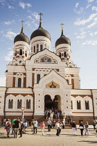 Estonia, Tallinn, Orthodox Cathedral of Alexander Nevsky, Toompea.