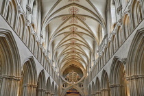 England, Somerset, Wells Cathedral, The Scissor Arches.