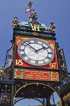 England, Cheshire, Chester, Eastgate Clock face.