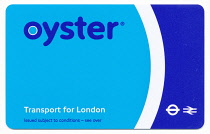 England, London, New clean TFL Oyster pre pay travel card. **Editorial Use Only**