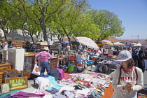 Portugal, Estredmadura, Lisbon, Alfama district, Feira da Ladra fleamarket or thieves market in Campo Santa Clara.