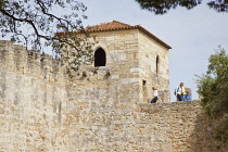 Portugal, Estredmadura, Lisbon, Bairro do Castello, Castelo de Sao Jorge, St Georges castle.