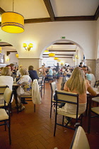 Portugal, Estredmadura, Lisbon, Belem, Pasteis de Belem cafe famous for its Pastel de Nata baked egg custard tarts.