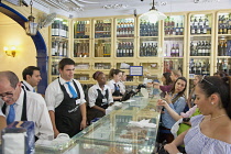 Portugal, Estredmadura, Lisbon, Belem, Pasteis de Belem cafe famous for its Pastel de Nata baked egg custard tarts.