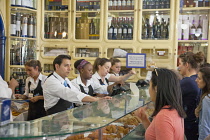 Portugal, Estredmadura, Lisbon, Belem, Pasteis de Belem cafe famous for its Pastel de Nata baked egg custard tarts.