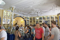 Portugal, Estredmadura, Lisbon, Belem, Pasteis de Belem cafe famous for its Pastel de Nata baked egg custard tarts.