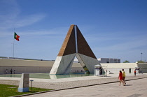 Portugal, Estredmadura, Lisbon, Belem,Monumento Combatentes Ultramar, Monument to the Overseas Combatants dedicated to soldiers of the Portuguese army who died during the Overseas War of 1961 to 1974.