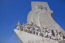 Portugal, Estredmadura, Lisbon, Belem, Monument to the Discoveries built in 1960 to commemorate the 500th anniversary of the death of Henry the Navigator.