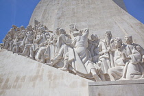 Portugal, Estredmadura, Lisbon, Belem, Monument to the Discoveries built in 1960 to commemorate the 500th anniversary of the death of Henry the Navigator.