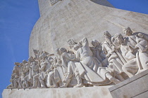 Portugal, Estredmadura, Lisbon, Belem, Monument to the Discoveries built in 1960 to commemorate the 500th anniversary of the death of Henry the Navigator.