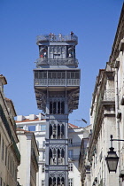 Portugal, Estredmadura, Lisbon, Baixa, Elevador Santa Justa.