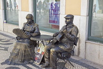 Portugal, Estremadura, Lisbon, Baixa district, Fado street performers.