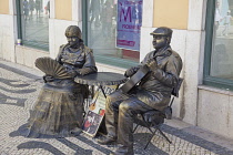 Portugal, Estremadura, Lisbon, Baixa district, Fado street performers.