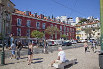 Portugal, Estredmadura, Lisbon, Alfama district, Miradouro das Portas do Sol.
