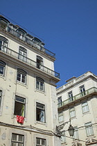 Portugal, Estremadura, Lisbon, Baixa district, Typical architecture.