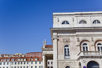 Portugal, Estremadura, Lisbon, Baixa, Teatro Nacional Dona Maria II on Praca da Rossio.