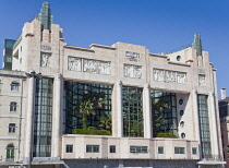 Portugal, Estremadura, Lisbon, Baixa, Eden Teatro art deco former cinema now hotel on Avenue da Liberdade.