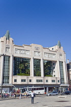 Portugal, Estremadura, Lisbon, Baixa, Eden Teatro art deco former cinema now hotel on Avenue da Liberdade.