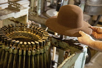 Industry, Crafts, Millinery, Christys traditional felt hat making process in its Oxford factory.