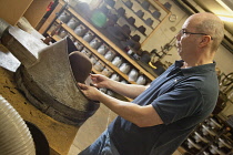 Industry, Crafts, Millinery, Christys traditional felt hat making process in its Oxford factory.