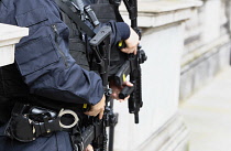 Law & Order, Police officers carrying firearms.