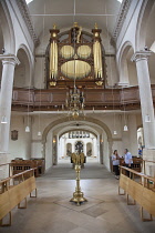 England, Hampshire, Portsmouth, Interior of the Cathedral in the old part of town.