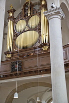 England, Hampshire, Portsmouth, Interior of the Cathedral in the old part of town.