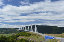 France, Aveyron 12, Millau, The Viaduct at Millau.