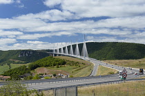 France, Aveyron 12, Millau, The Viaduct at Millau.