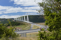 France, Aveyron 12, Millau, The Viaduct at Millau.