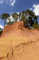 France, Vaucluse 84, Roussillon, Ochre quarry.