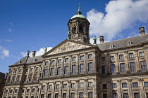 Holland, North, Amsterdam, Dam Square, Exterior of the Koninklijk or Royal  Palace.
