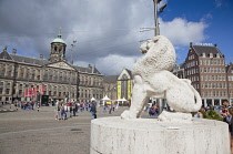 Holland, North, Amsterdam, Dam Square Sculpture.