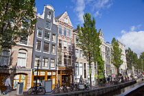 Holland, North, Amsterdam, Dope Museum and other canalside buidlings.