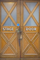 England, Lancashire, Blackpool, Winter Gardens interior, Opera House Stage Door detail.